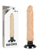 BASECOCK - REALISTISCHER VIBRATOR 2-1 NATÜRLICH 20 CM -O- 4 CM - NATURAL