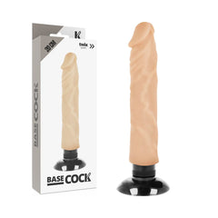BASECOCK - REALISTISCHER VIBRATOR 2-1 NATÜRLICH 20 CM -O- 4 CM - NATURAL