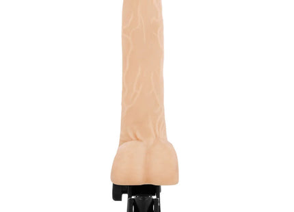BASECOCK - REALISTISCHER VIBRATOR MIT FERNBEDIENUNG MIT HODEN 20 CM -O- 4 CM - NATURAL