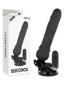 BASECOCK - REALISTISCHER VIBRATOR MIT FERNBEDIENUNG NATÜRLICHER 19.5 CM -O- 4 CM - NEGRO