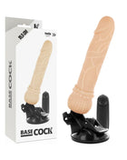 BASECOCK - REALISTISCHER VIBRATOR MIT FERNBEDIENUNG NATÜRLICHER 19.5 CM -O- 4 CM - NATURAL