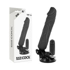 BASECOCK - REALISTISCHER VIBRATOR MIT FERNBEDIENUNG NATÜRLICHER 20 CM -O- 4 CM - NEGRO