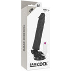 BASECOCK - REALISTISCHER VIBRATOR MIT FERNBEDIENUNG NATURWEISS 21 CM -O- 4 CM - NEGRO