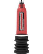 Bathmate hydro 7 hercules rot emax männliche pumpe mit schwarzer basis und transparentem messstab