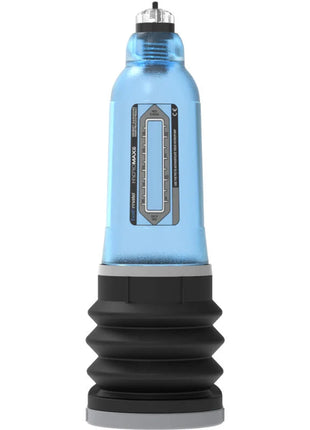 Bathmate hydromax 5 blau wasserdruckpumpe in blau und schwarz mit transparentem behälter und messskala