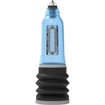 Bathmate hydromax 5 blau wasserdruckpumpe in blau und schwarz mit transparentem behälter und messskala