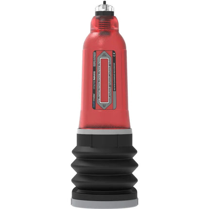 Bathmate hydromax 5 x20 rot rotes und schwarzes wasserdruckjetgerät mit transparentem körper und silbernen akzenten