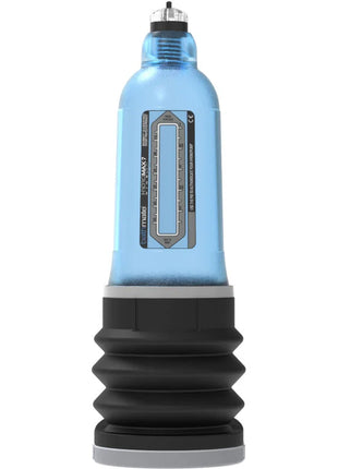 Blauer transparenter plastikwasserpumpe we-vibe mate x3 mit schwarzen und grauen akzenten bathmate hydromax 7 wide boy x30 blau