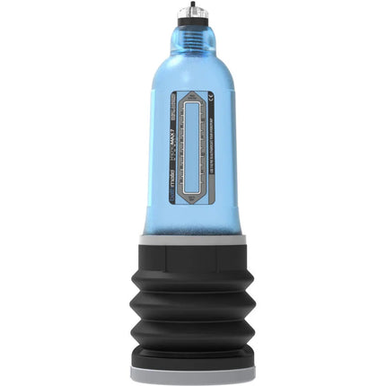 Blauer transparenter plastikwasserpumpe we-vibe mate x3 mit schwarzen und grauen akzenten bathmate hydromax 7 wide boy x30 blau