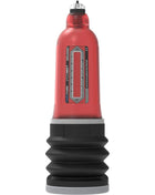 Roter und schwarzer wasserhochdruckpumpe bathmate hydromax 7 wide boy x30 rot mit transparentem manometer und schriftzug we-vibe max7