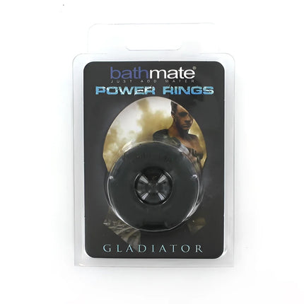 BATHMATE - SCHWARZER GLADIATOR-PENISRING - Penisring ohne Vibration