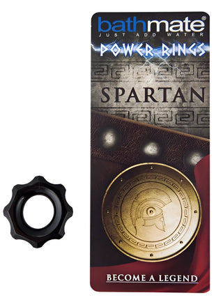 BATHMATE - SPARTAN SCHWARZER PENISRING - Penisring ohne Vibration
