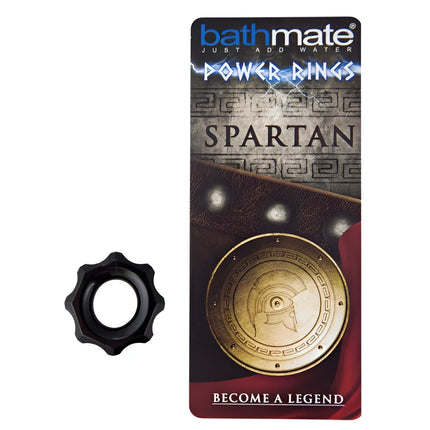 BATHMATE - SPARTAN SCHWARZER PENISRING - Penisring ohne Vibration