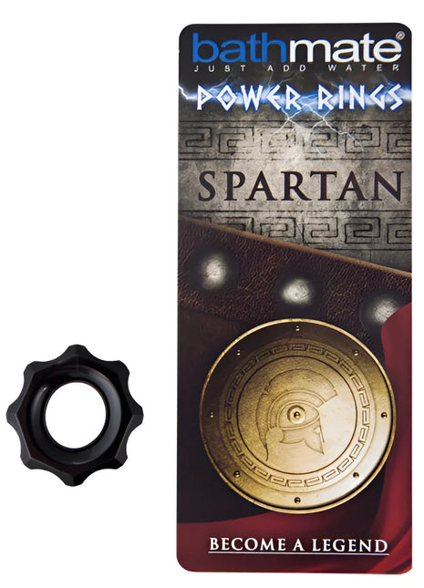 BATHMATE - SPARTAN SCHWARZER PENISRING - Penisring ohne Vibration