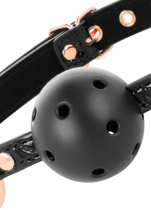 BEGME - BLACK EDITION BALLKNEBEL VEGANES LEDER - Ballgag
