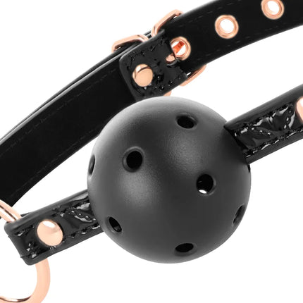 BEGME - BLACK EDITION BALLKNEBEL VEGANES LEDER - Ballgag