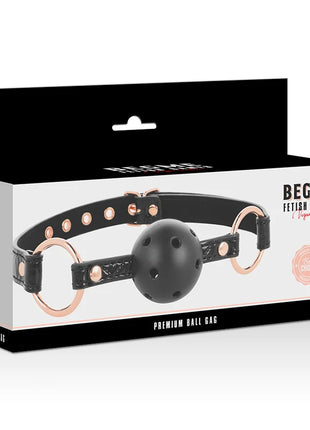 BEGME - BLACK EDITION BALLKNEBEL VEGANES LEDER - Ballgag