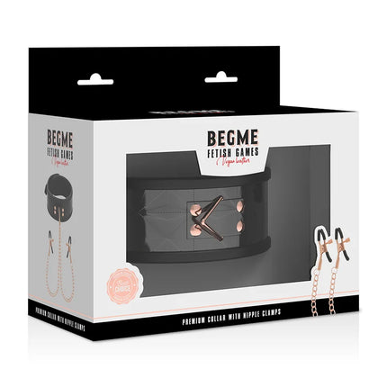 BEGME - BLACK EDITION HALSBAND MIT NIPPELKLEMMEN - Halskette