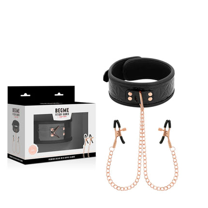 BEGME - BLACK EDITION HALSBAND MIT NIPPELKLEMMEN - Halskette