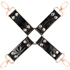BEGME – Black Edition Hogtie-Verbinder aus veganem Leder & Neopren - Bondage-Set