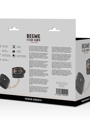 BEGME - BLACK EDITION PREMIUM HANDSCHELLEN - Handschellen für Frauen