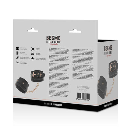 BEGME - BLACK EDITION PREMIUM HANDSCHELLEN - Handschellen für Frauen