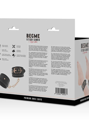 BEGME - BLACK EDITION PREMIUM KNÖCHELMANSCHETTEN - Handschellen für Frauen