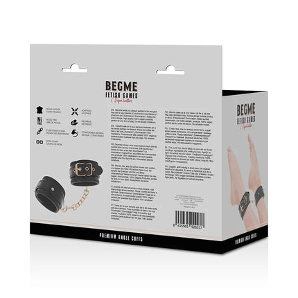 BEGME - BLACK EDITION PREMIUM KNÖCHELMANSCHETTEN - Handschellen für Frauen