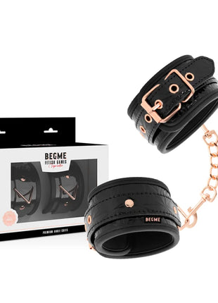BEGME - BLACK EDITION PREMIUM KNÖCHELMANSCHETTEN - Handschellen für Frauen