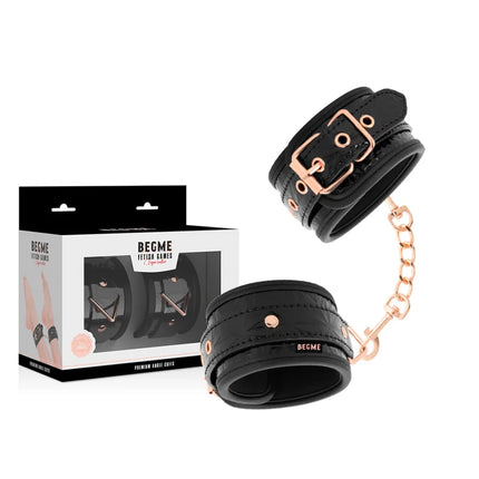 BEGME - BLACK EDITION PREMIUM KNÖCHELMANSCHETTEN - Handschellen für Frauen