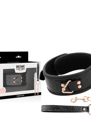 BEGME - BLACK EDITION PREMIUM VEGANER LEDERHALSBAND - Halskette