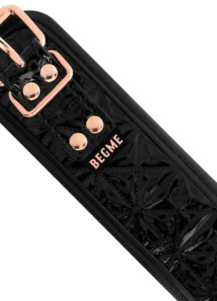 BEGME - BLACK EDITION PREMIUM VEGANER LEDERHALSBAND - Halskette