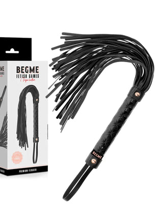 BEGME - BLACK EDITION VEGANER LEDER FLOGGER - Peitschen