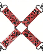 BEGME – Red Edition Hogtie-Verbinder aus veganem Leder & Neopren - Bondage-Set