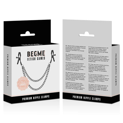 BEGME - RED EDITION NIPPELCLIPS MIT KETTE - Nippelklemmen