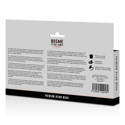 BEGME - RED EDITION PREMIUM BLINDMASKE MIT NEOPRENFUTTER - Augenmaske