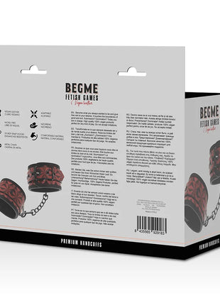 BEGME - RED EDITION PREMIUM-HANDSCHELLEN MIT NEOPRENFUTTER - Handschellen für Frauen