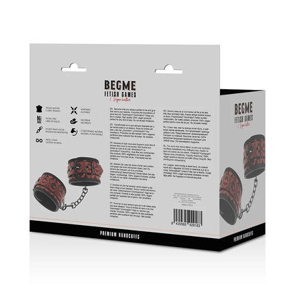 BEGME - RED EDITION PREMIUM-HANDSCHELLEN MIT NEOPRENFUTTER - Handschellen für Frauen