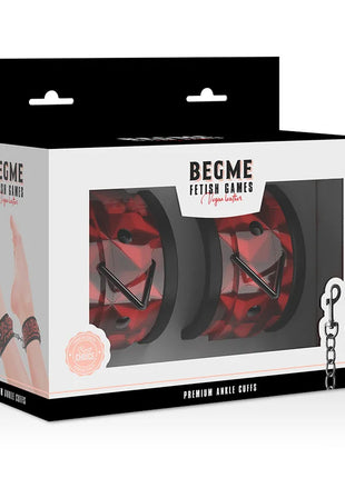 BEGME - RED EDITION PREMIUM KNÖCHELSTZE MIT NEOPRENFUTTER - Handschellen für Frauen