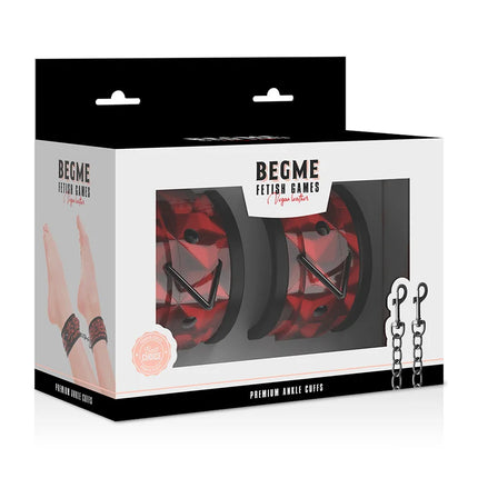 BEGME - RED EDITION PREMIUM KNÖCHELSTZE MIT NEOPRENFUTTER - Handschellen für Frauen