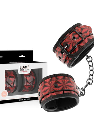 BEGME - RED EDITION PREMIUM KNÖCHELSTZE MIT NEOPRENFUTTER - Handschellen für Frauen