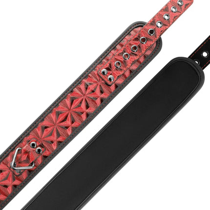 BEGME - RED EDITION PREMIUM VEGANES LEDERHALSBAND MIT NEOPRENFUTTER - Halskette