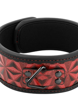 BEGME - RED EDITION PREMIUM VEGANES LEDERHALSBAND MIT NEOPRENFUTTER - Halskette
