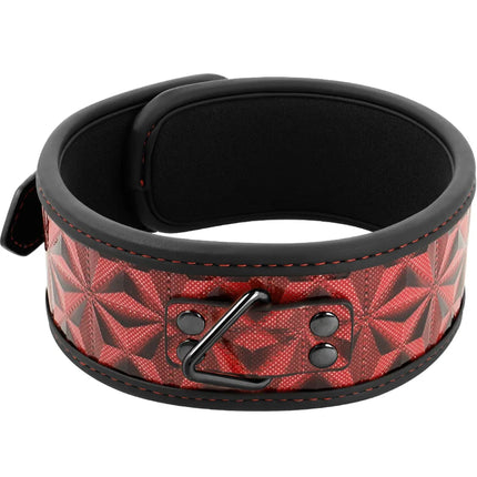 BEGME - RED EDITION PREMIUM VEGANES LEDERHALSBAND MIT NEOPRENFUTTER - Halskette