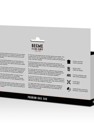 BEGME - RED EDITION VEGANES LEDER - Ballgag