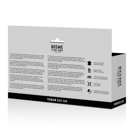 BEGME - RED EDITION VEGANES LEDER - Ballgag
