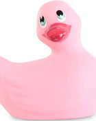 Pink vibrierende gummiente big tease toys ich rubbe mein duckie classic mit glänzendem finish und rotem schnabel