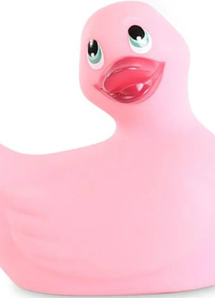 Pink vibrierende gummiente big tease toys ich rubbe mein duckie classic mit glänzendem finish und rotem schnabel
