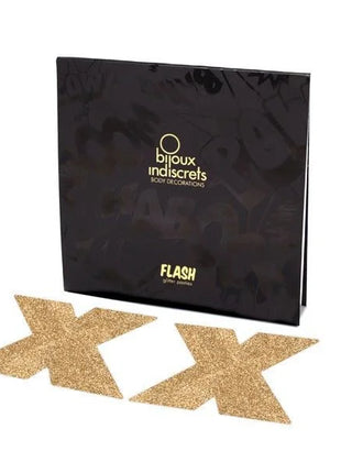 BIJOUX - INDISCRETS FLASH CROSS GOLD NIPPELABDECKUNGEN - Nippelcover