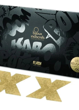 BIJOUX - INDISCRETS FLASH CROSS GOLD NIPPELABDECKUNGEN - Nippelcover